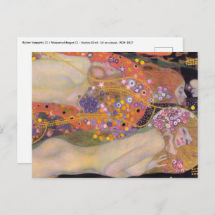 Gustav Klimt - Waterslangen II Briefkaart