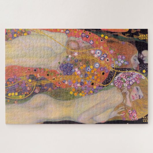 Gustav Klimt - Waterslangen II Legpuzzel (Horizontaal)