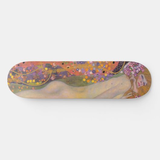 Gustav Klimt - Waterslangen II Skateboard (Horizontaal)