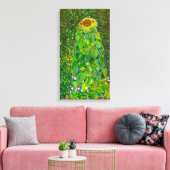 Gustav Klimt Zonnebloem Canvas Poster Afdruk (Insitu (Woonkamer))