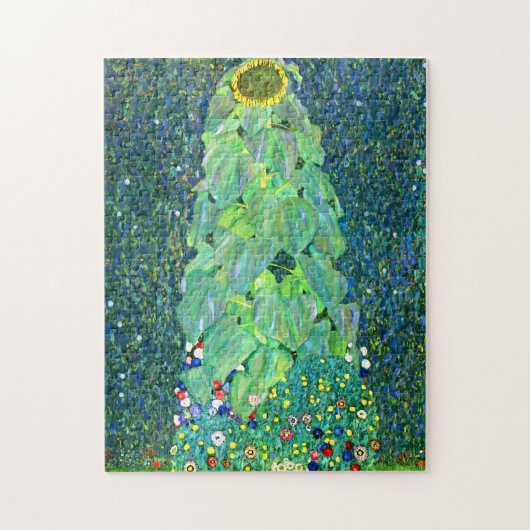 Gustav Klimt: Zonnebloem Legpuzzel (Verticaal)