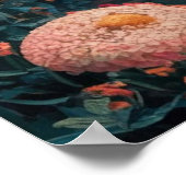 Gustav Klimt Zwarte kat in een bloementuin, katten Poster (Hoek)