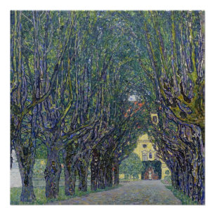 Gustav Klimt's Allee bij Schloss Kammer schilderij Perfect Poster