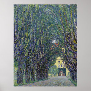 Gustav Klimt's Allee bij Schloss Kammer schilderij Poster