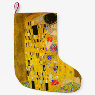 Gustav Klimt's beroemde schilderij The Kiss Kleine Kerstsok