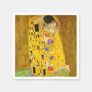 Gustav Klimt's beroemde schilderij The Kiss Servet