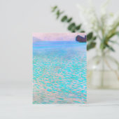 Gustav Klimt's beroemde schilderij uit Attersee. Briefkaart (Staand voorkant)