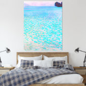 Gustav Klimt's beroemde schilderij uit Attersee. Canvas Afdruk (Insitu (Slaapkamer))