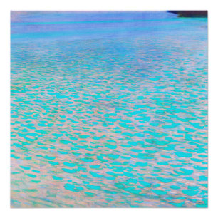 Gustav Klimt's beroemde schilderij uit Attersee. Perfect Poster