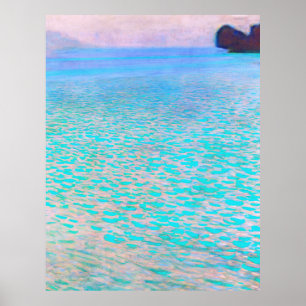 Gustav Klimt's beroemde schilderij uit Attersee. Poster