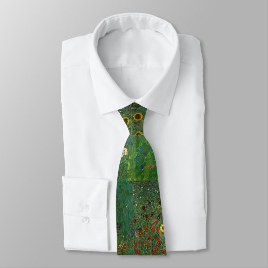 Gustav Klimts Fleurs Cravate d'art (Attaché)