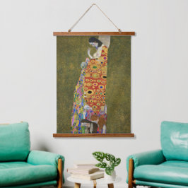 Gustav Klimt's Hope II (1907-1908) Hangend Wandkleed