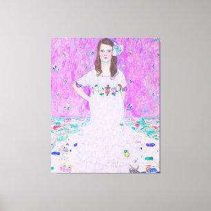 Gustav Klimt's Mäda Primavesi-schilderij Canvas Afdruk