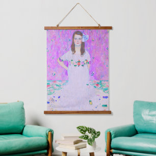 Gustav Klimt's Mäda Primavesi-schilderij Hangend Wandkleed