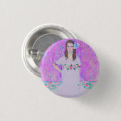 Gustav Klimt's Mäda Primavesi-schilderij Ronde Button 3,2 Cm (Voorkant /achterkant)