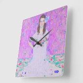 Gustav Klimt's Mäda Primavesi-schilderij Vierkante Klok (Hoek)