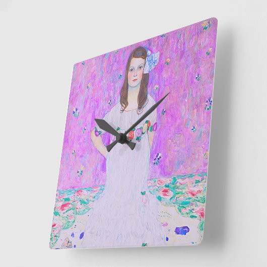 Gustav Klimt's Mäda Primavesi-schilderij Vierkante Klok (Hoek)