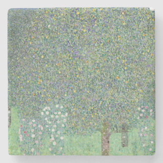 Gustav Klimt's Rosebushes Under the Trees, 1905 Stenen Onderzetter