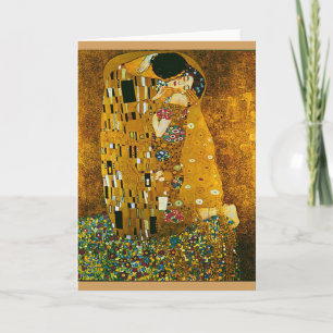 Gustav Klimt's "The Kiss" Art Card en Envelope Kaart