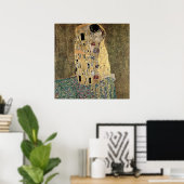 Gustav Klimt's The Kiss (circa 1908) Poster (Thuiskantoor)