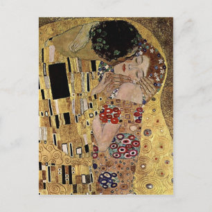 Gustav Klimt's The Kiss Detail (circa 1908) Briefkaart