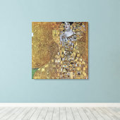Gustav Klimt's The Lady in Gold, Adele Bloch-Bauer Canvas Afdruk (Insitu (Houten vloer))