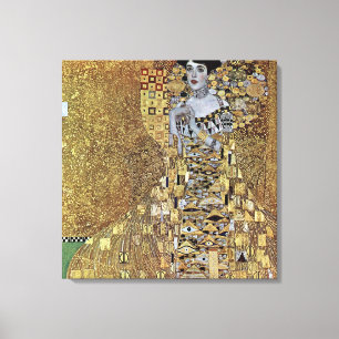 Gustav Klimt's The Lady in Gold, Adele Bloch-Bauer Canvas Afdruk