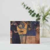 Gustav Kllimt Harp Music-uitnodigingen Kaart (Staand voorkant)
