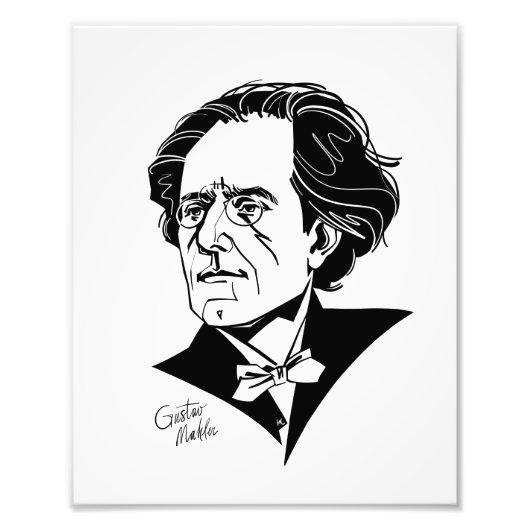 Gustav Mahler Foto Afdruk (Voorkant)