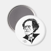 Gustav Mahler Magneet (Voorkant / Achterkant)