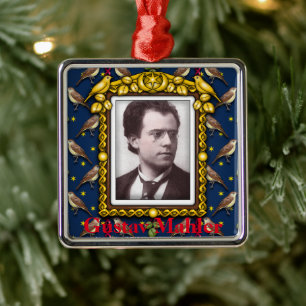 Gustav Mahler Metalen Ornament