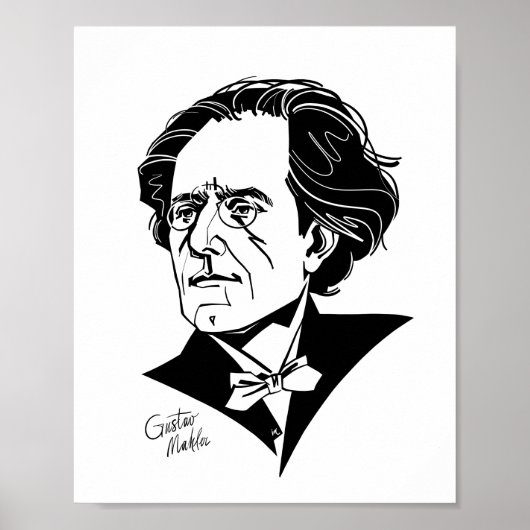 Gustav Mahler Poster (Voorkant)