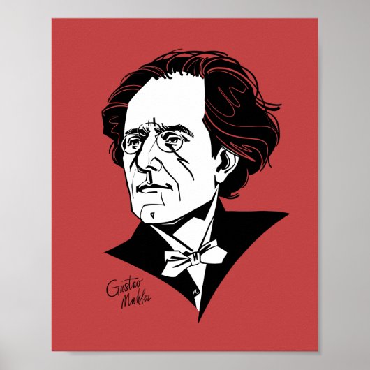 Gustav Mahler Poster (Voorkant)