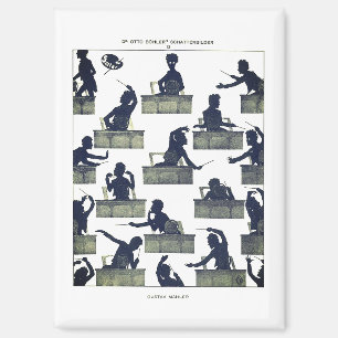 Gustav Mahler Silhouette van Otto Böhler Magneet