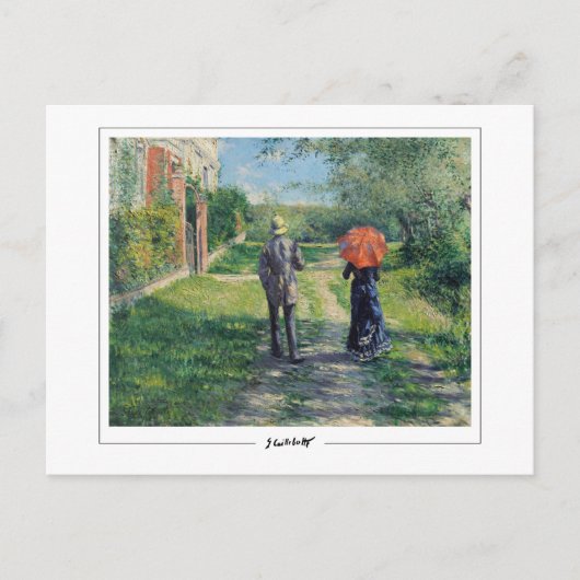 Gustave Caillebotte #14 - Carte postale d'art (Devant)