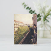 Gustave Caillebotte:A Balcony, Boulevard Haussmann Briefkaart (Staand voorkant)