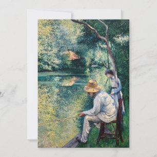 Gustave Caillebotte - Angling Bedankkaart