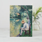 Gustave Caillebotte - Angling Bedankkaart (Staand voorkant)