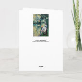 Gustave Caillebotte - Angling Kaart (Achterkant)