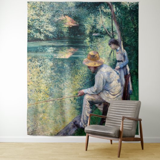 Gustave Caillebotte - Angling Wandkleed (In situ)