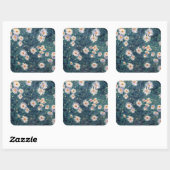 Gustave Caillebotte - Bed of Daisies, Detail Vierkante Sticker (Vel)