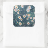 Gustave Caillebotte - Bed of Daisies, Detail Vierkante Sticker (Tas)