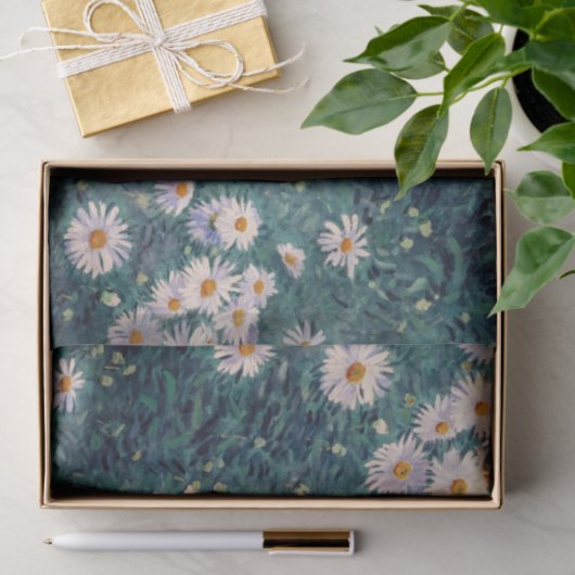 Gustave Caillebotte - Bed van Madeliefjes, Detail Tissuepapier (Geschenk)