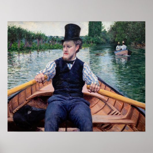 Gustave Caillebotte - Boottochtgezelschap Poster (Voorkant)