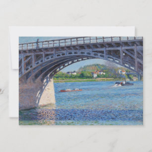 Gustave Caillebotte - Brug bij Argenteuil & Seine Bedankkaart