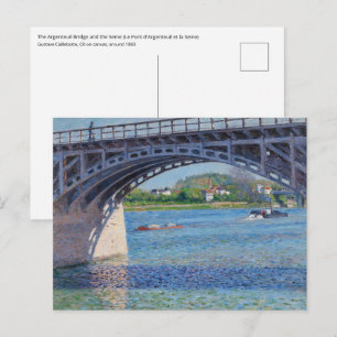 Gustave Caillebotte - Brug bij Argenteuil & Seine Briefkaart