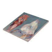 Gustave Caillebotte - Calf's Head en Ox Tongue Tegeltje (Zijkant)