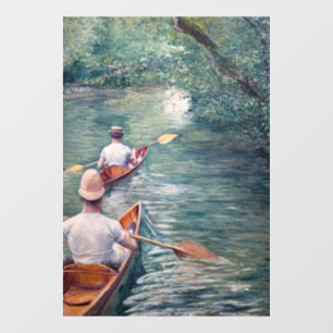 Gustave Caillebotte - Canoes on the Yerres Raamsticker