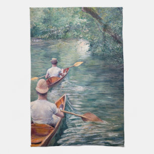 Gustave Caillebotte - Canoes on the Yerres Theedoek