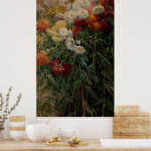 Gustave Caillebotte Chrysanthemums Poster (Keuken)